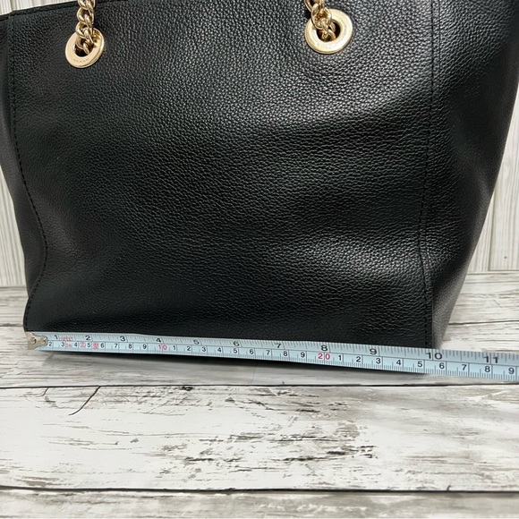 Coach Black Pebbled Leather Tote Shoulder Bag - Picture 5 of 10